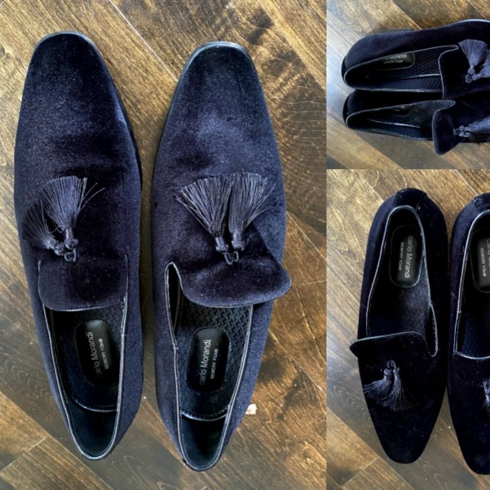 Black Suede Loafer - with Tassle